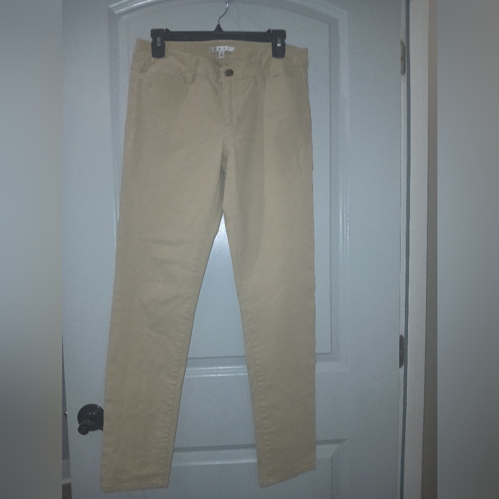 Cabi Tan Straight-Leg Pants